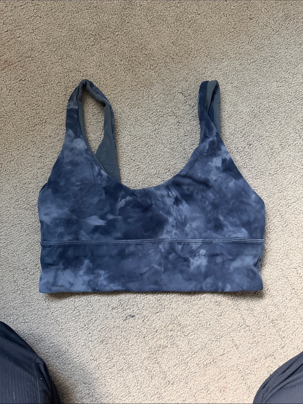 REVERSIBLE lululemon athletica Dark Navy Tie-Dye Scoop Sports Bra